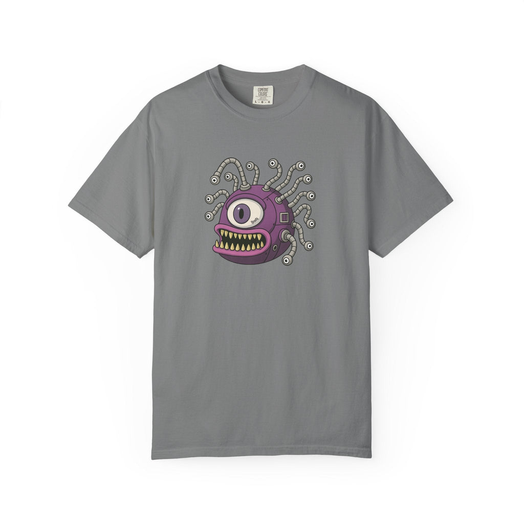 Retro Purple One-Eyed Creature Graphic Tee