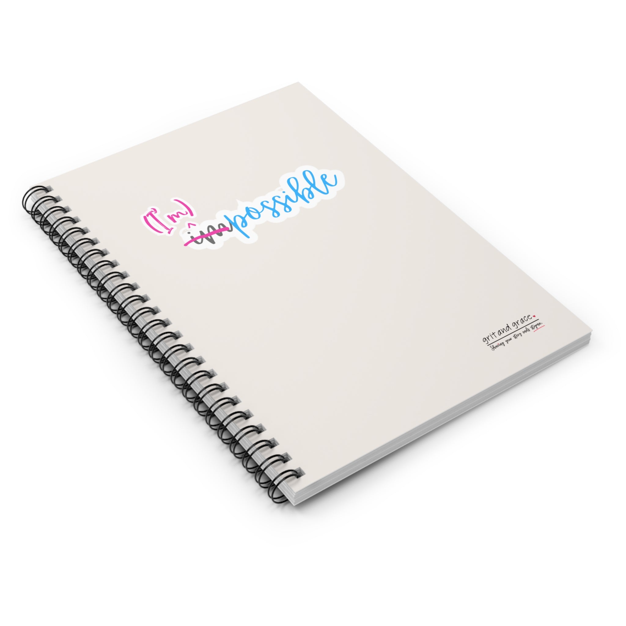 Mental Health Matters - "(I'm) possible." Spiral Notebook - Ruled Line