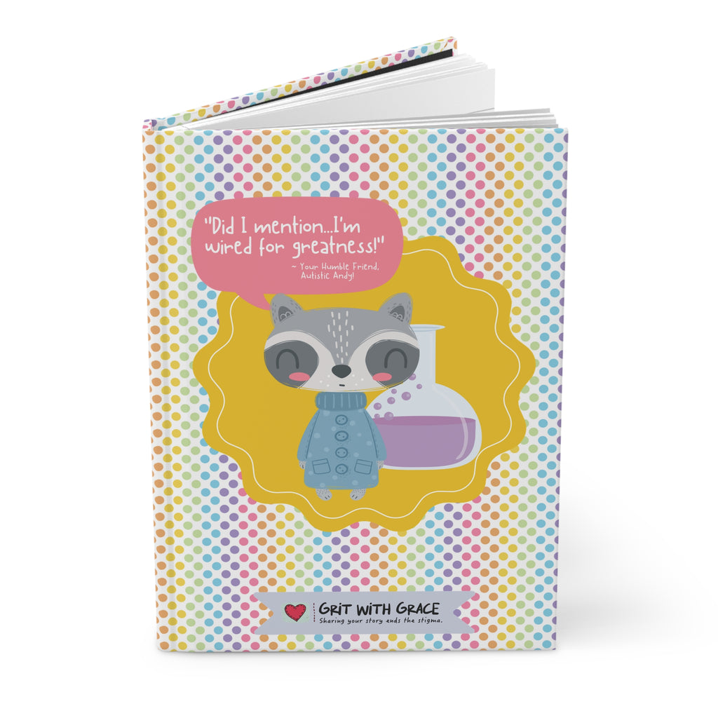 Autistic Andy 'Color-Coded Adventures' Hardcover Matte Journal - Limited Edition