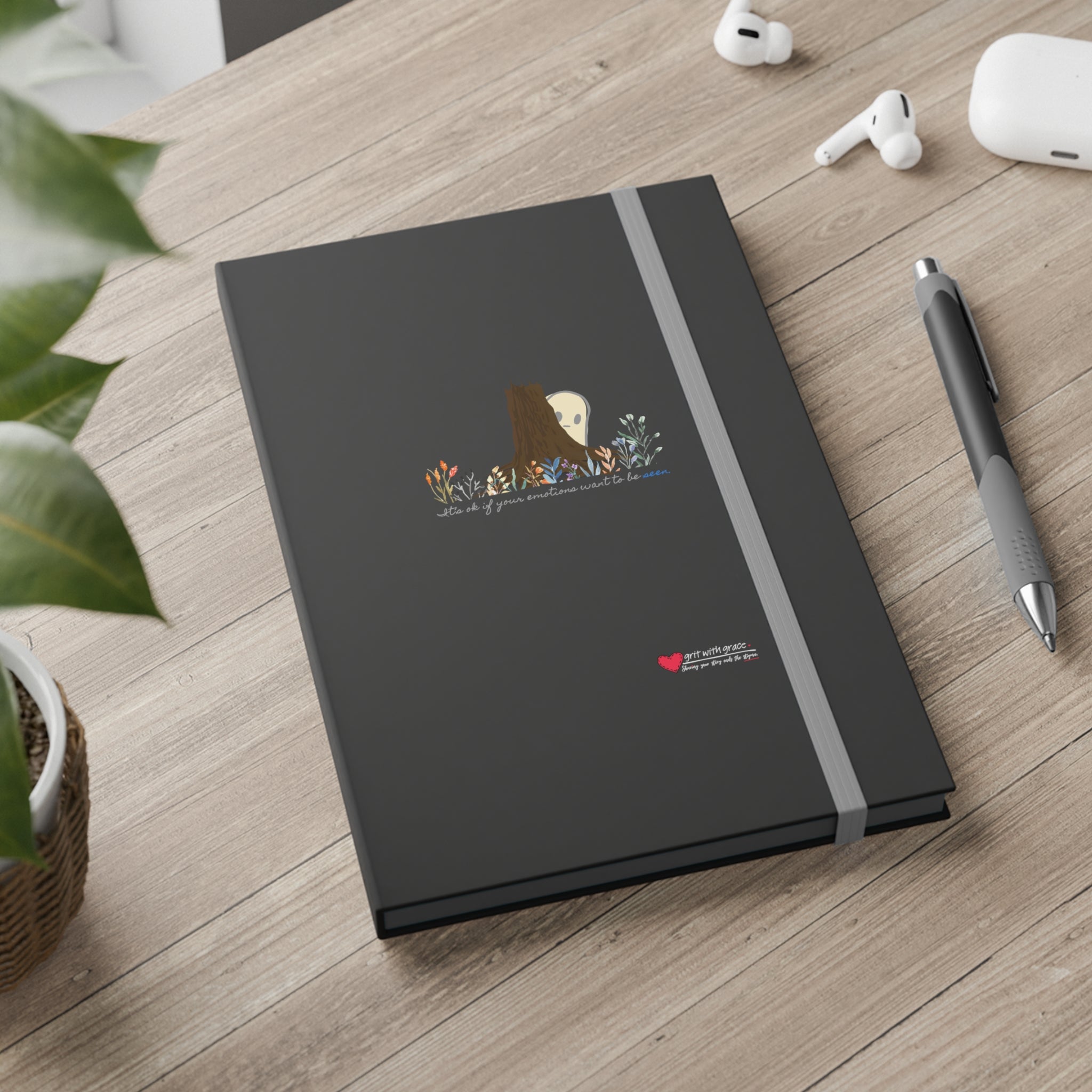 Invisible Ghost 'Seen Emotions' Ruled Color Notebook