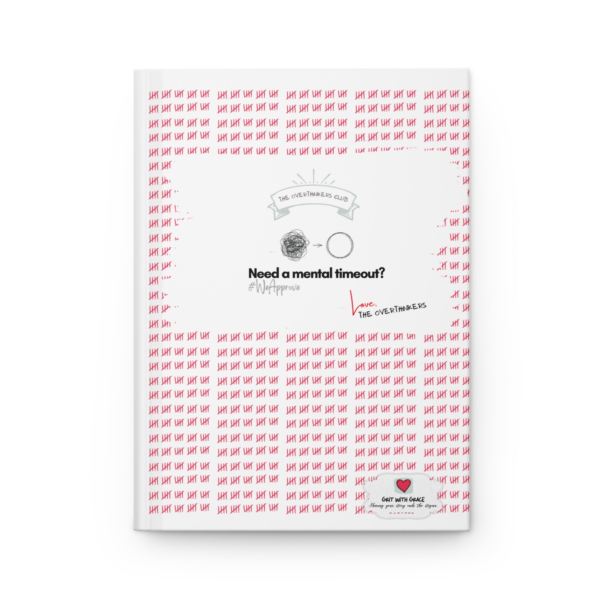 The Overthinkers Club 'Navigating Thoughts' Hardcover Matte Journal - Limited Edition