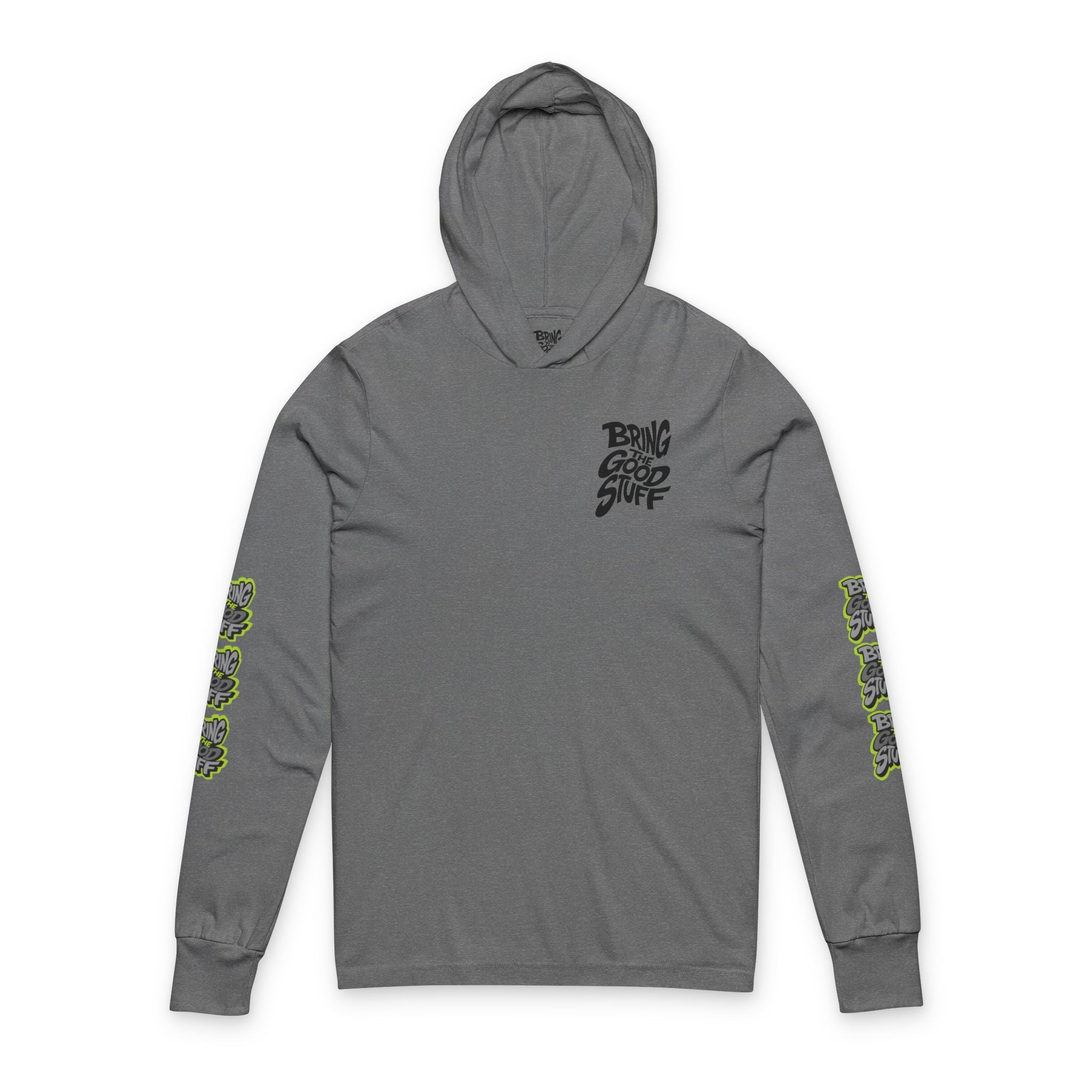 Bring The Good Stuff Twisted Hooded Long Sleeve Tee