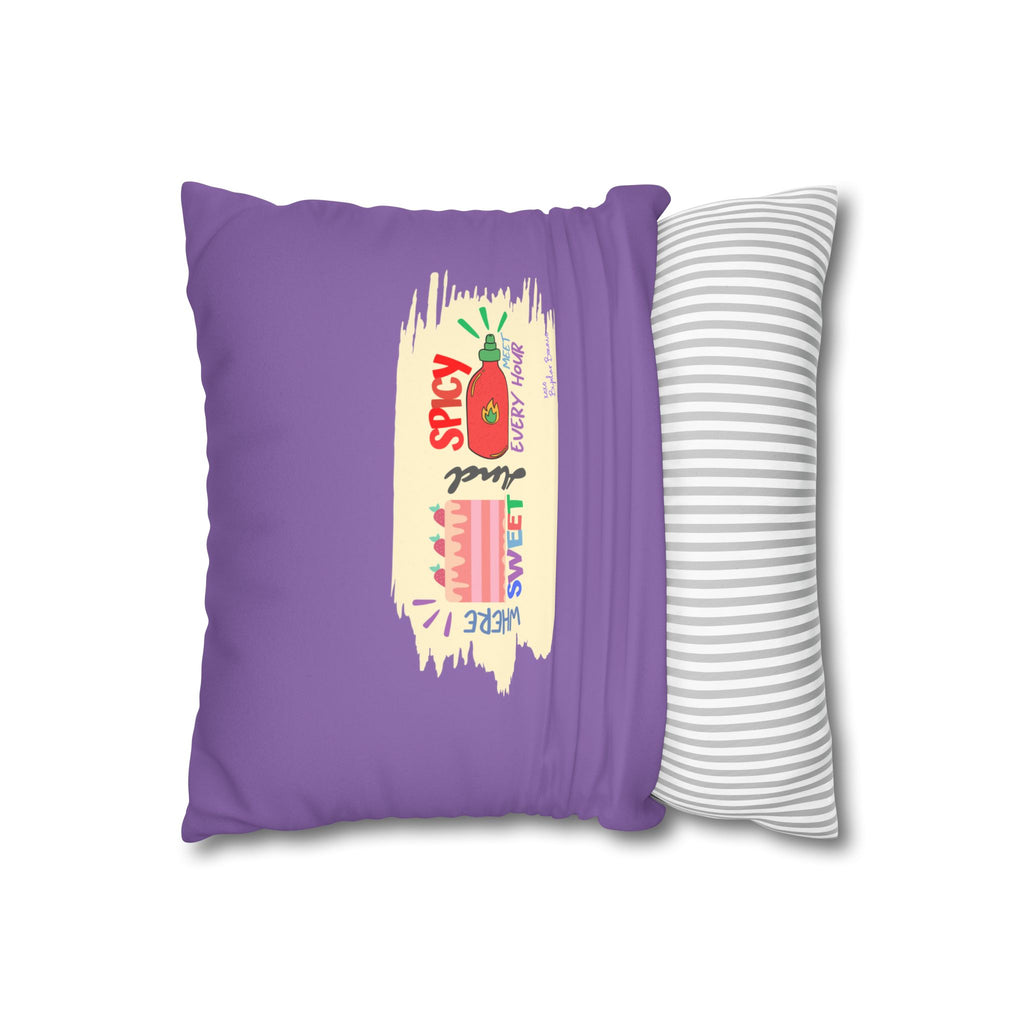 Bipolar Bonnie Series - "Sweet But Scary" and ""Sunshine Little Hurricane" Spun Polyester Square Pillow Case
