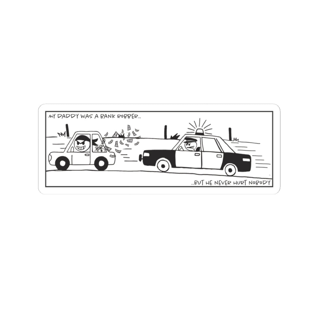 Loot Cakes Bank Robber Sticker