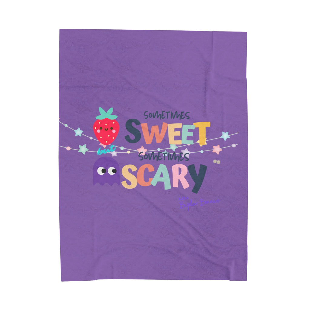 Bipolar Bonnie Series - "Sometimes Sweet But Sometimes Scary" Velveteen Plush Blanket
