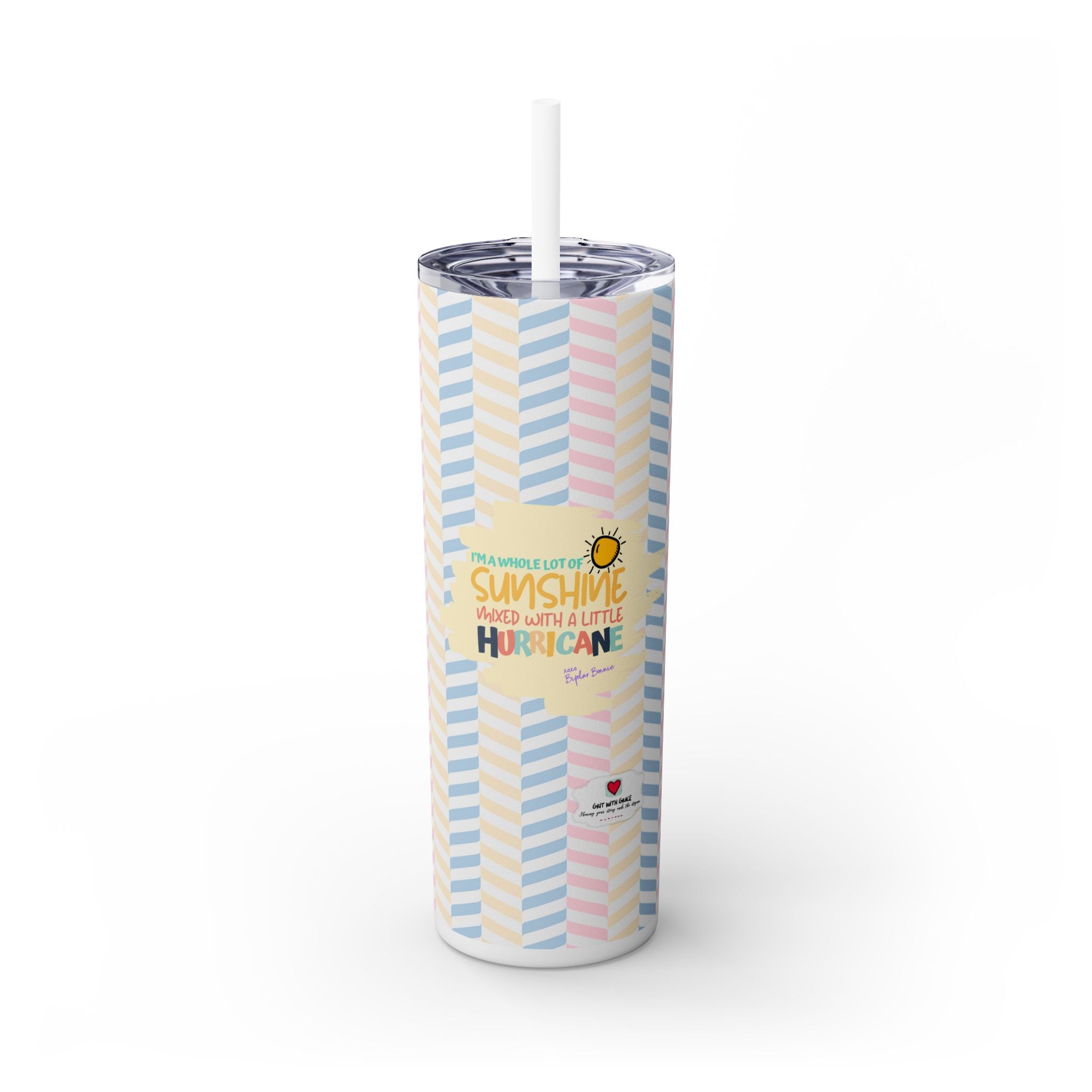 Bipolar Bonnie 'Expressing the Journey' 20oz Skinny Tumbler - Limited Edition