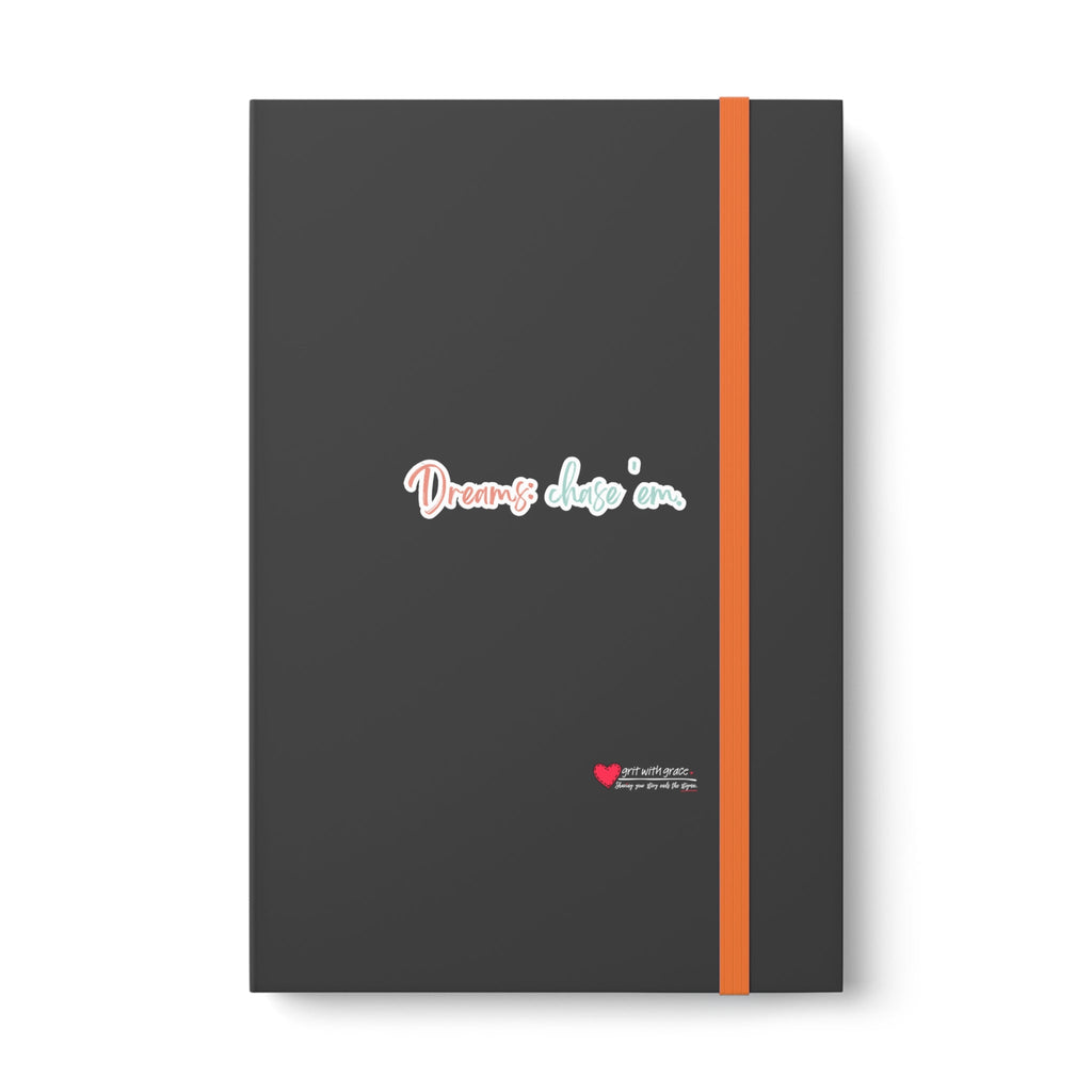 Mental Health Matters - "Dreams: chase 'em." Color Contrast Notebook - Ruled
