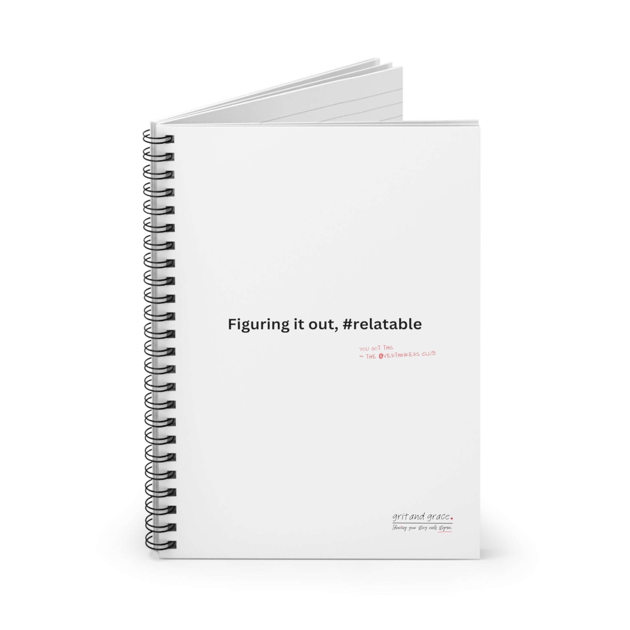 The Overthinkers Club 'Relatable Figuring Out' Members Only Notebook