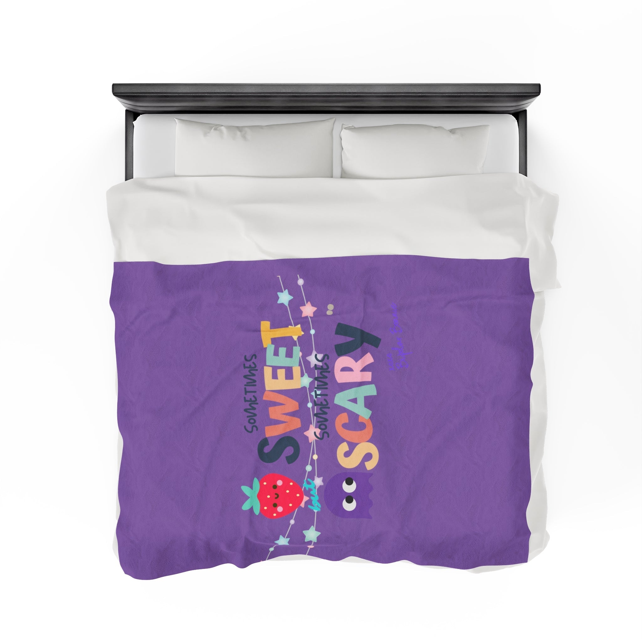 Bipolar Bonnie Series - "Sometimes Sweet But Sometimes Scary" Velveteen Plush Blanket