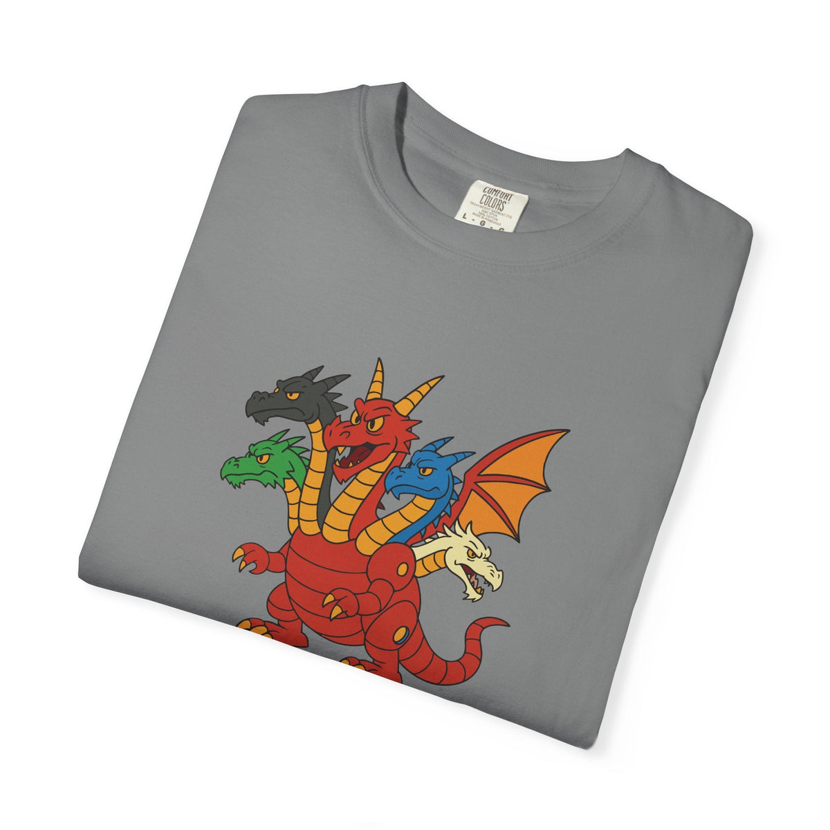 Multi-Headed Dragon T-Shirt — Colorful Fantasy Creature Tee