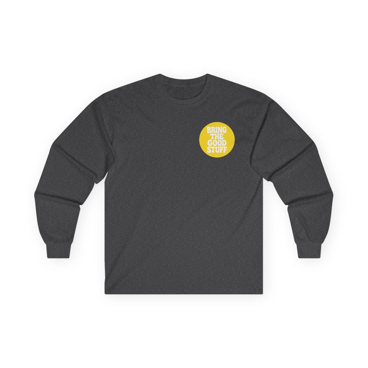 Long Sleeve Tee — Vintage Surfer Fox Graphic “Bring the Good Stuff”