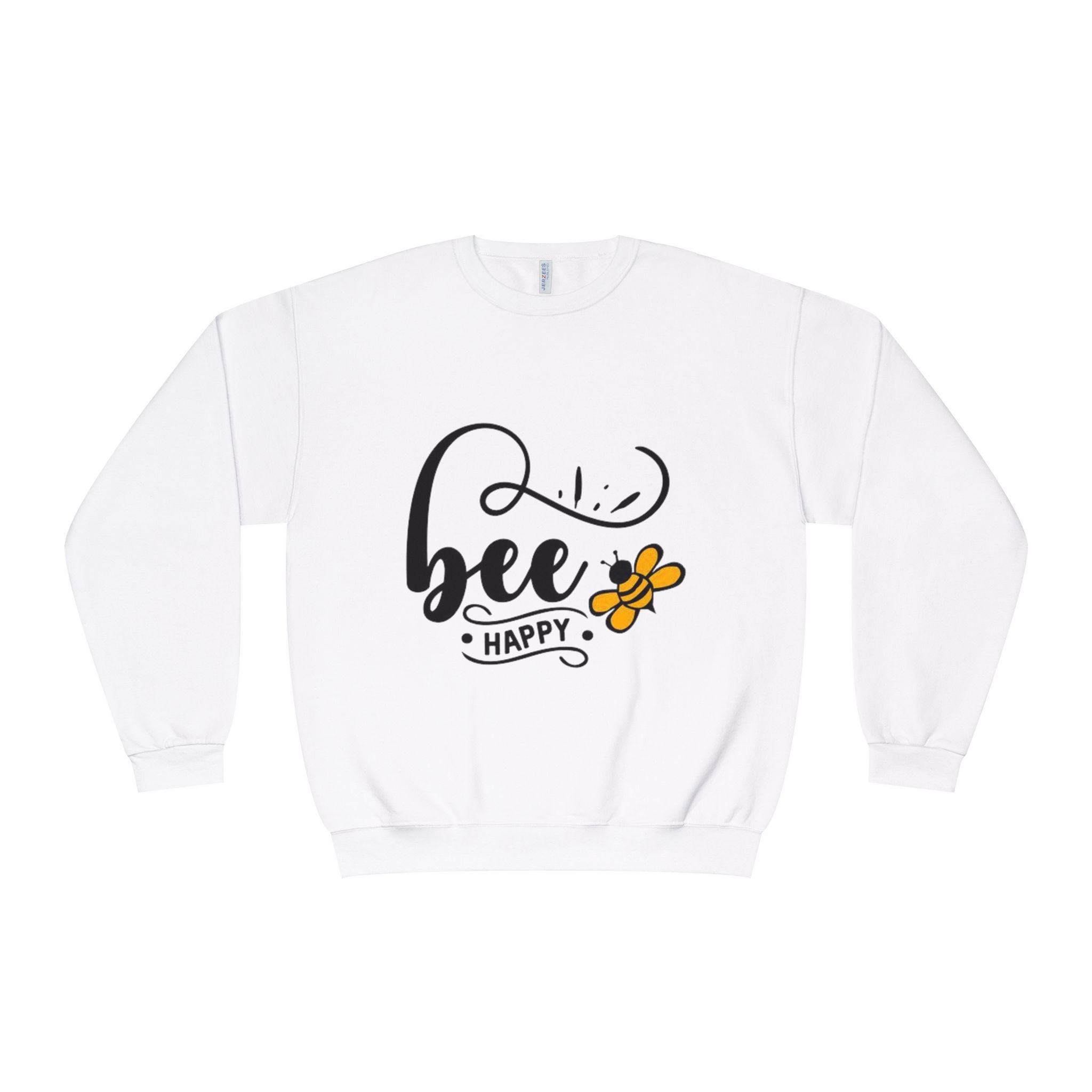 Bee Happy Series - "Bee Happy." Unisex NuBlend Crewneck Sweatshirt