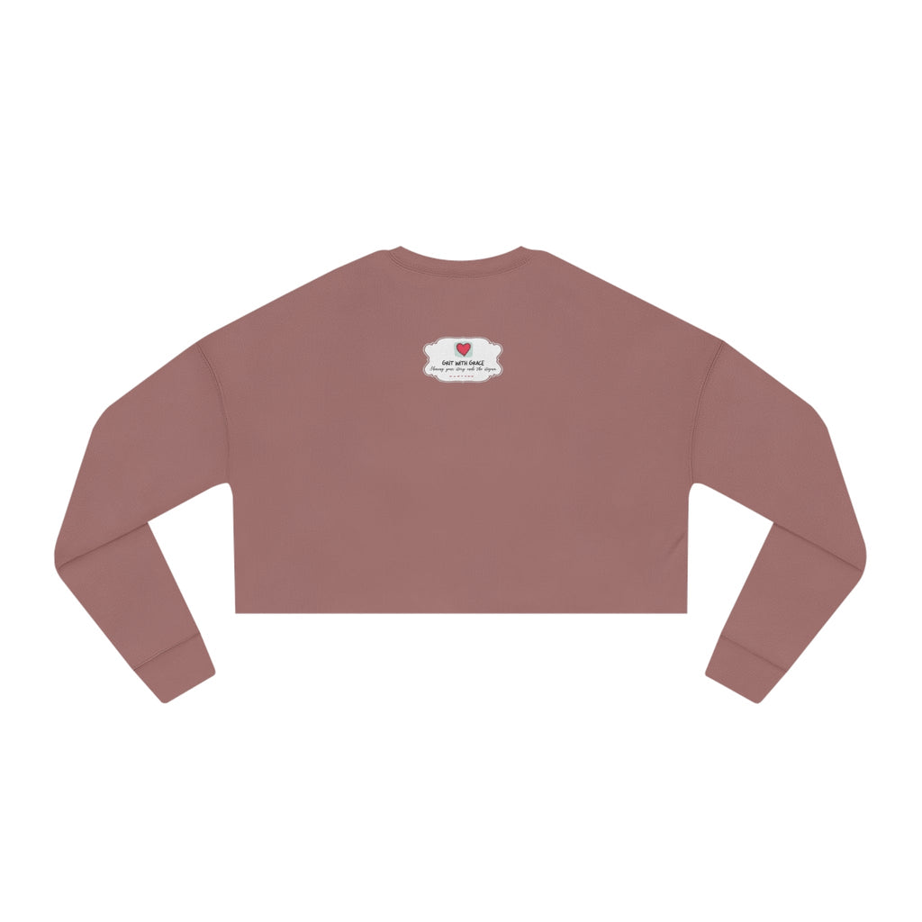 Invisible Ghost 'Scars' Cropped Women's Sweatshirt