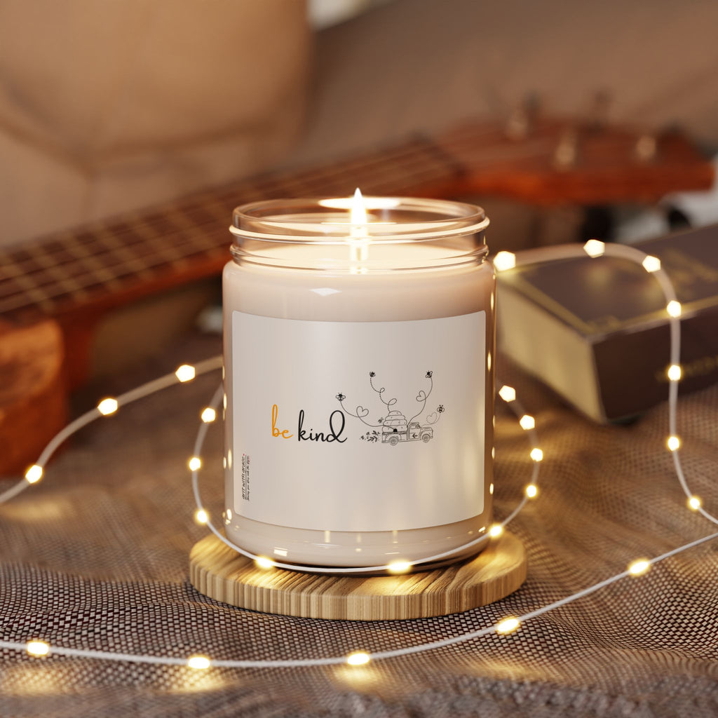 Bee Happy Series - "Be Kind." Scented Soy Candle, 9oz