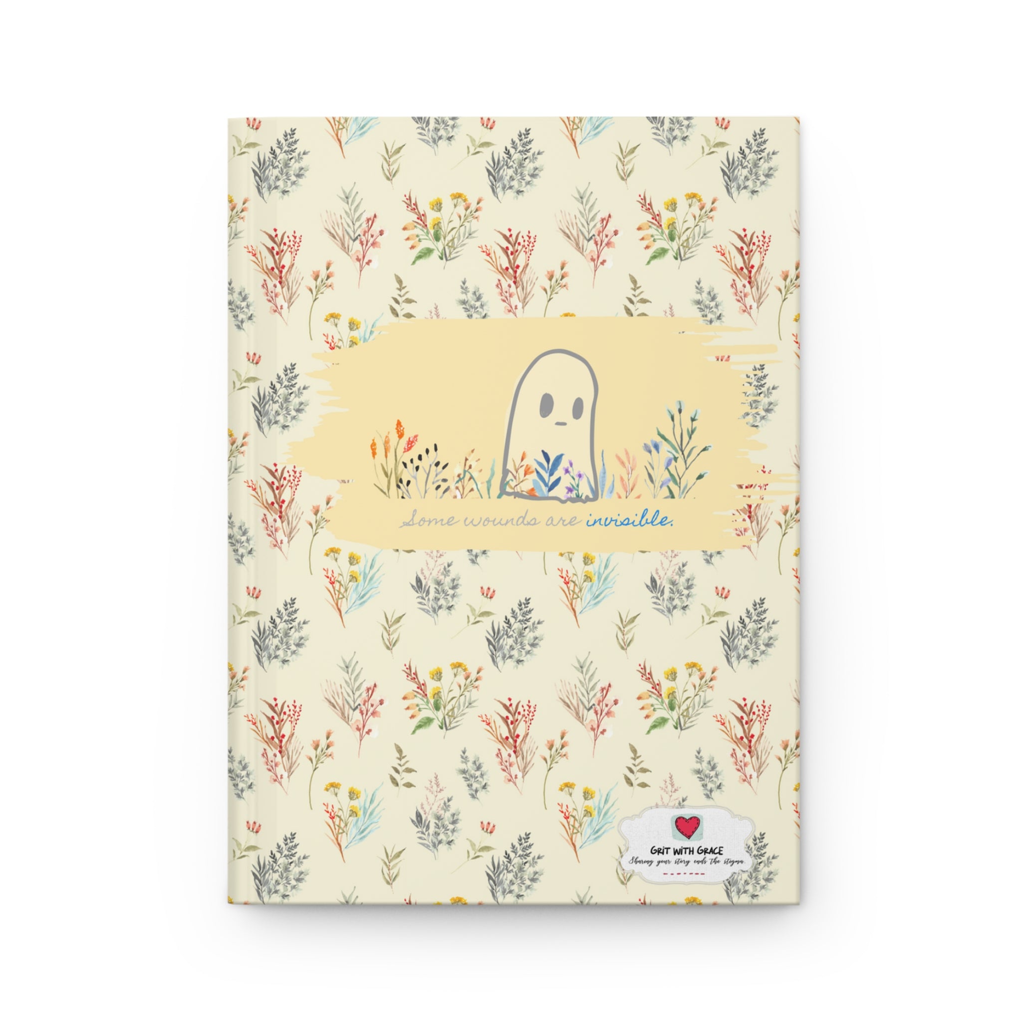 Invisible Ghost 'Some Wounds Are Invisible' Hardcover Matte Journal - Limited Edition