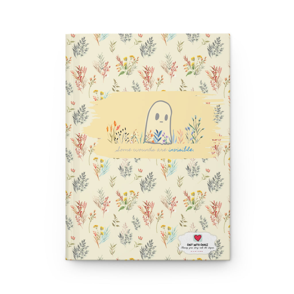 Invisible Ghost 'Some Wounds Are Invisible' Hardcover Matte Journal - Limited Edition