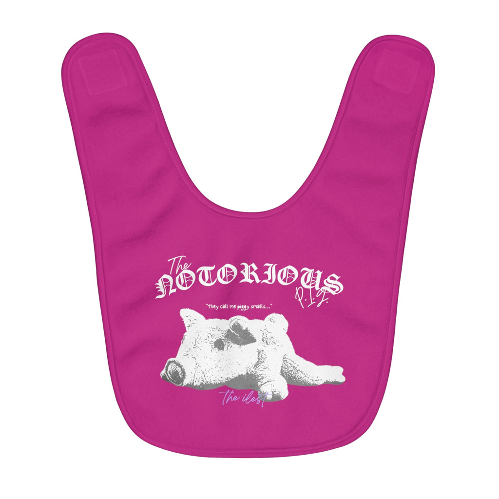 Grit with Grace 'Peaceful Gangsta' Soft Fleece Baby Bib