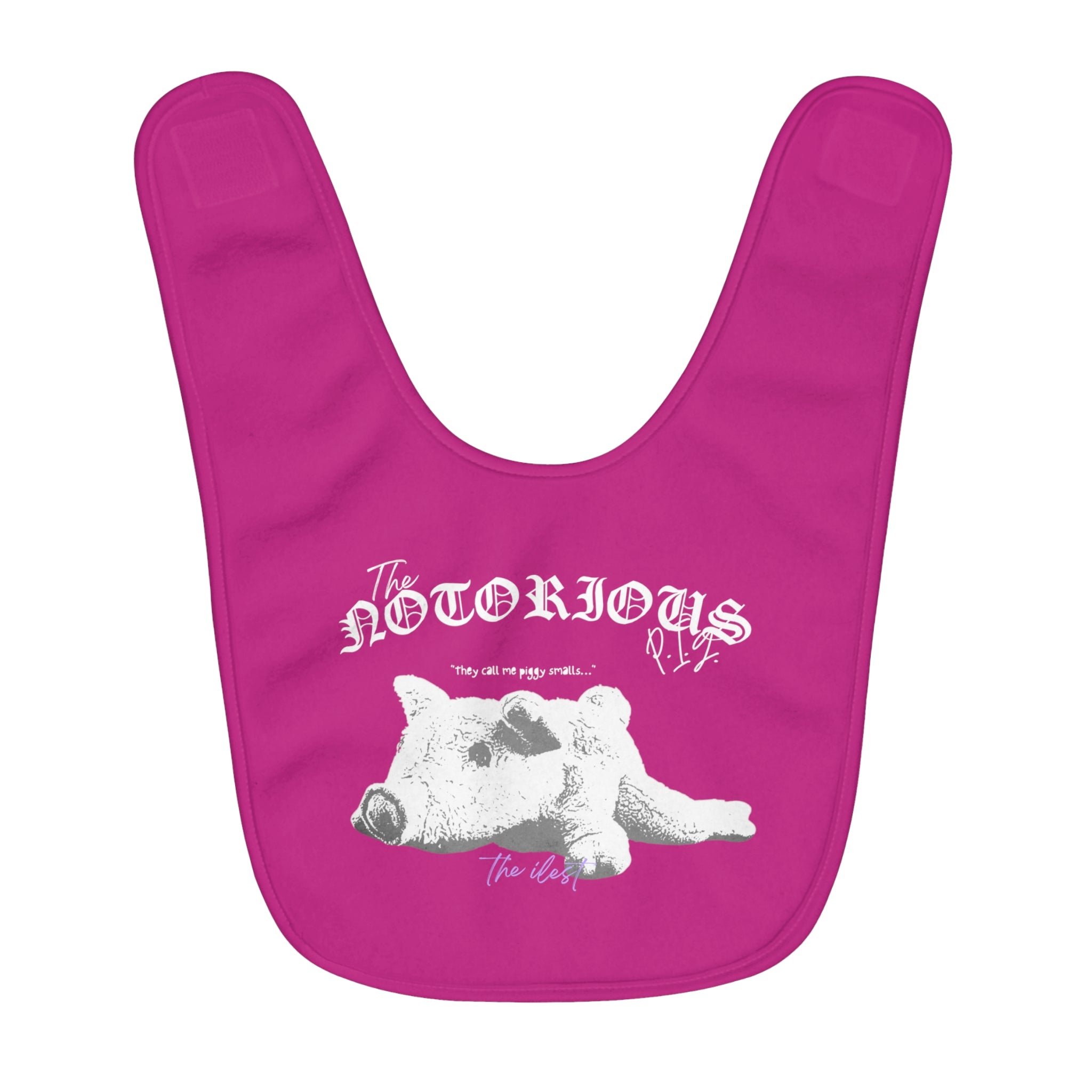 Grit with Grace 'Peaceful Gangsta' Soft Fleece Baby Bib