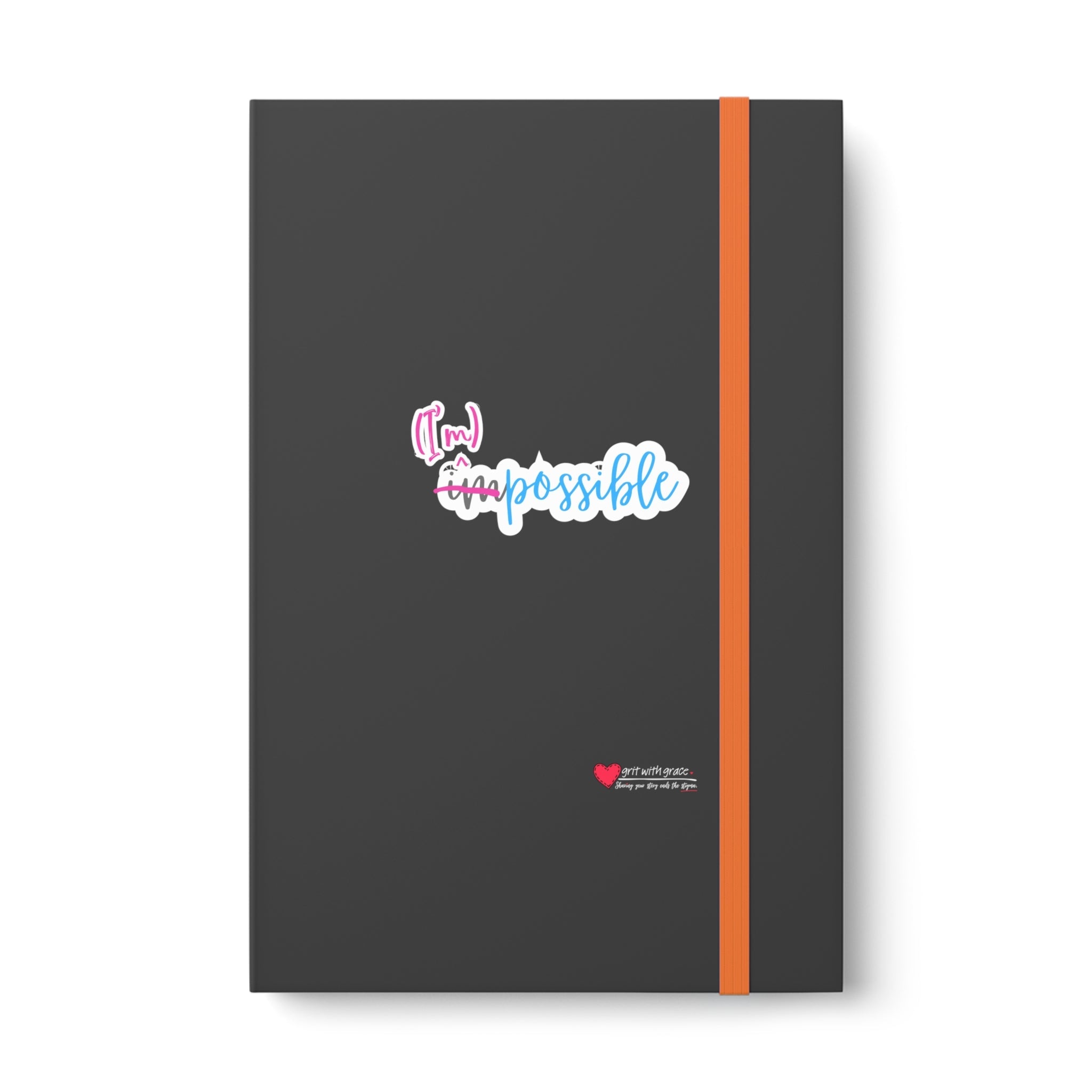 Mental Health Matters - "(I'm) possible." Color Contrast Notebook - Ruled
