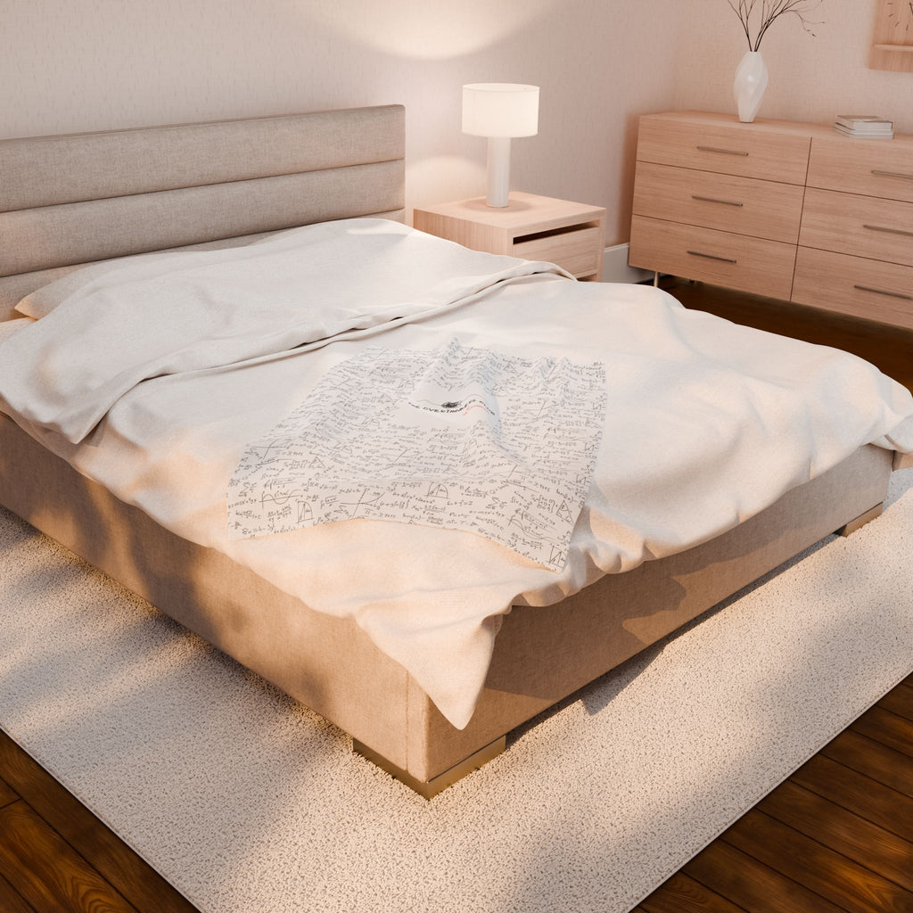 The Overthinkers Club Series - "The Overthinkers Club -xo The Overthinkers" Velveteen Plush Blanket