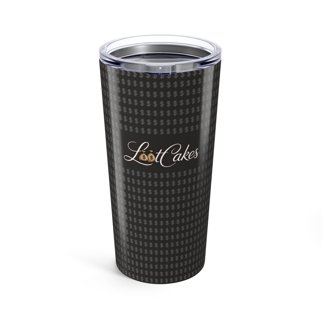Loot Cakes 20oz Tumbler Black Patterned