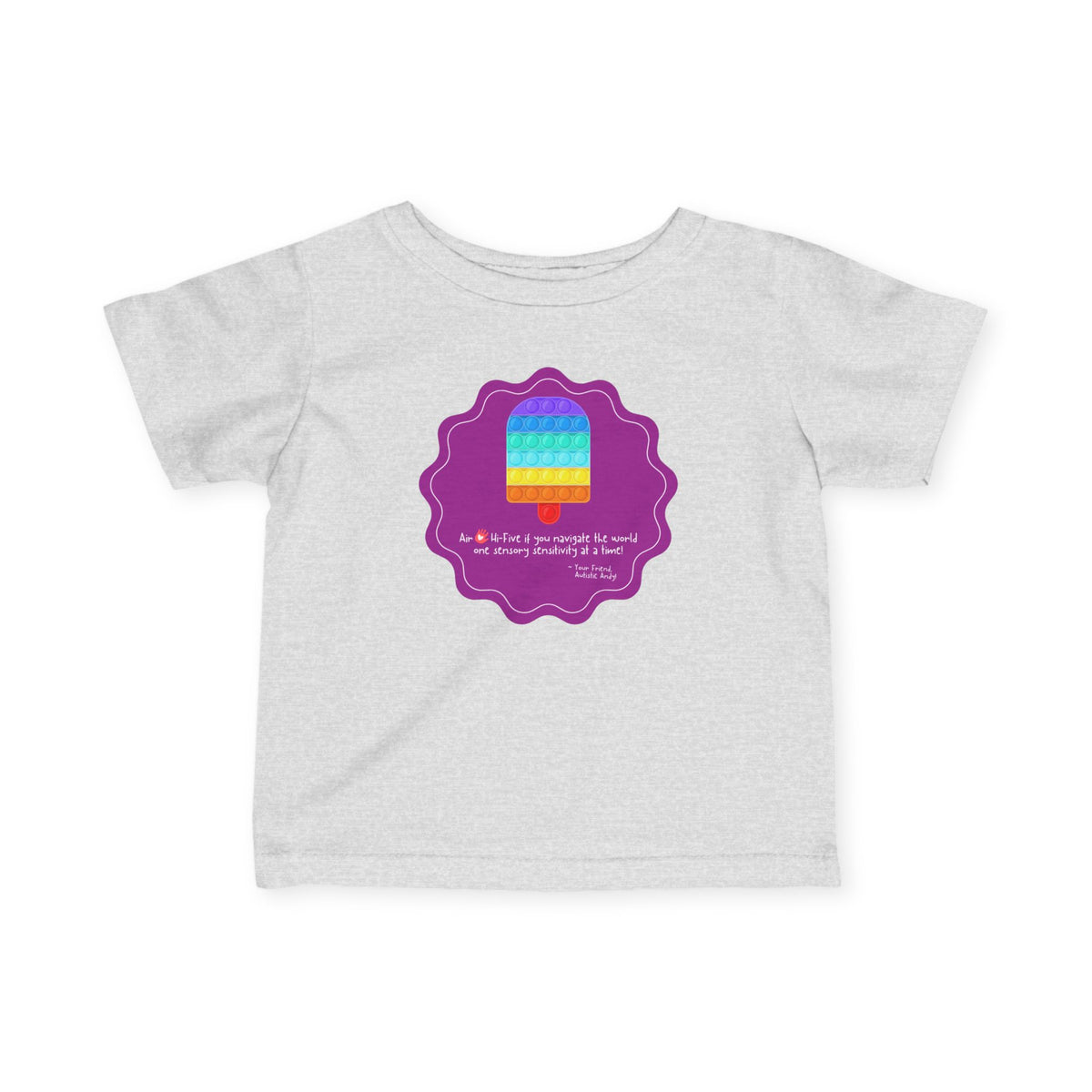 AUTISTIC ANDY 'COLOR-CODED ADVENTURES' INFANT FINE JERSEY TEE - LIMITED EDITION