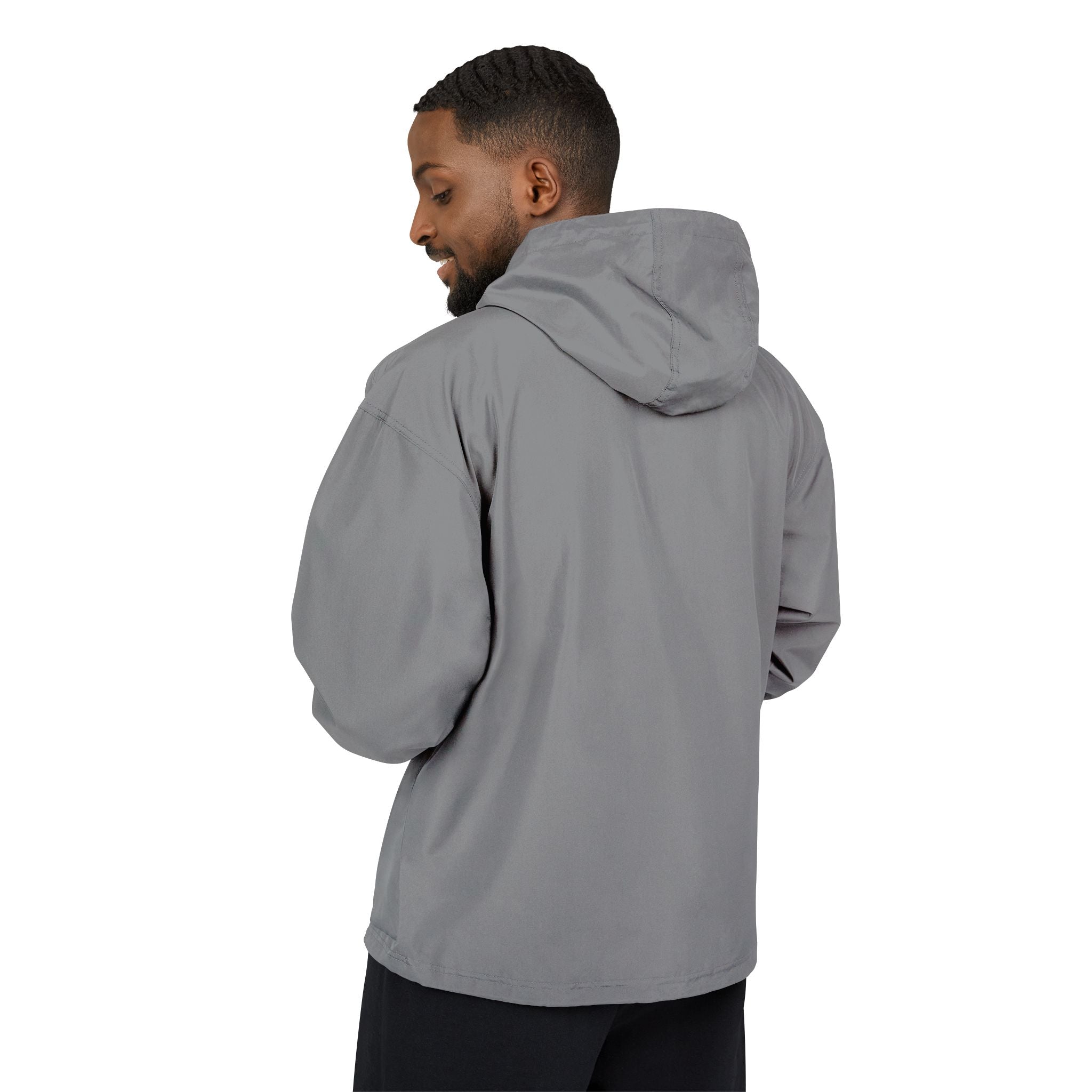 Bring The Good Stuff Light Blue Packable Anorak