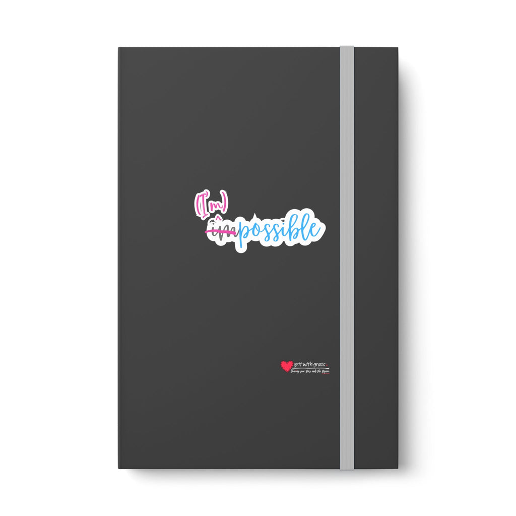 Mental Health Matters - "(I'm) possible." Color Contrast Notebook - Ruled