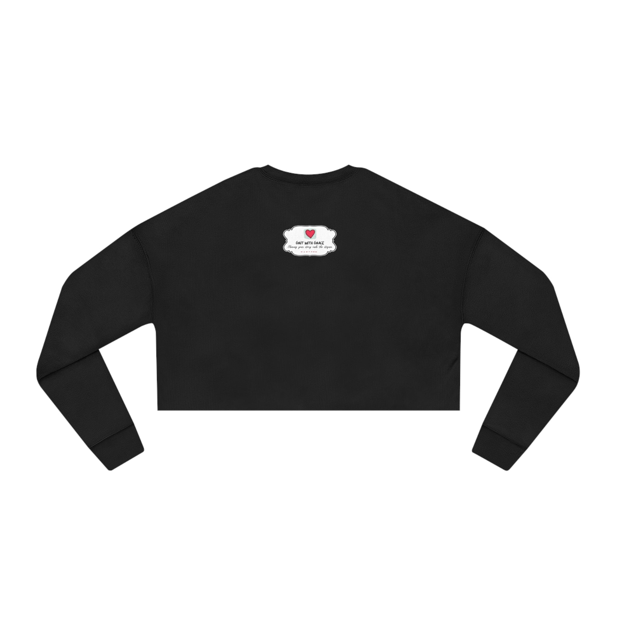 Invisible Ghost 'Scars' Cropped Women's Sweatshirt