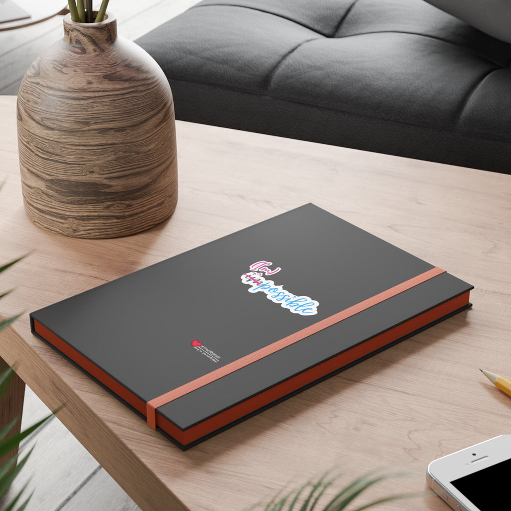 Mental Health Matters - "(I'm) possible." Color Contrast Notebook - Ruled