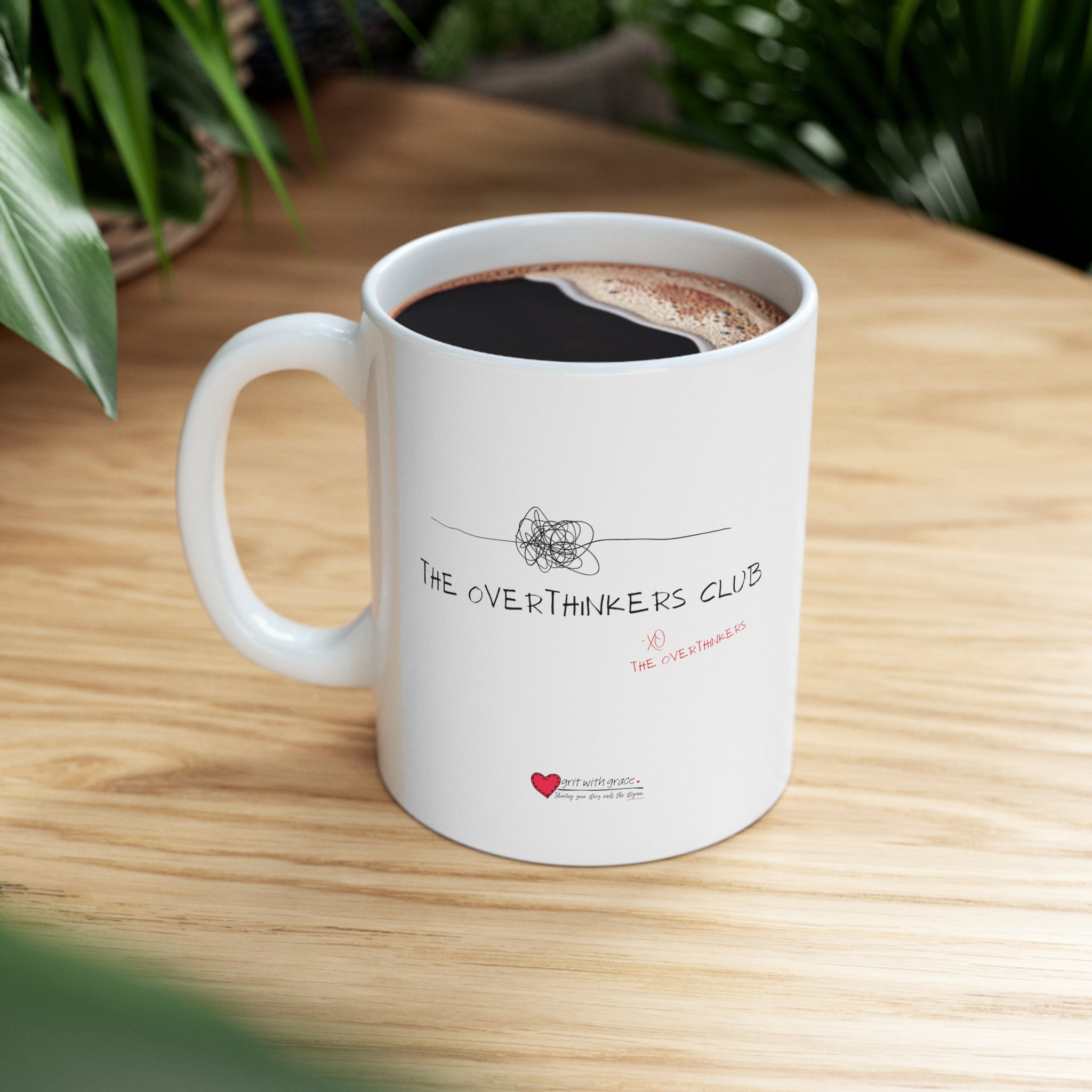 The Overthinkers Club Members Only Ceramic Mug