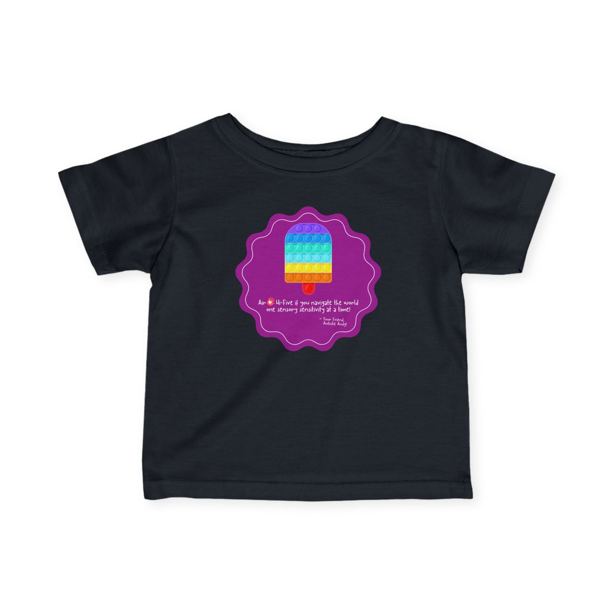 AUTISTIC ANDY 'COLOR-CODED ADVENTURES' INFANT FINE JERSEY TEE - LIMITED EDITION
