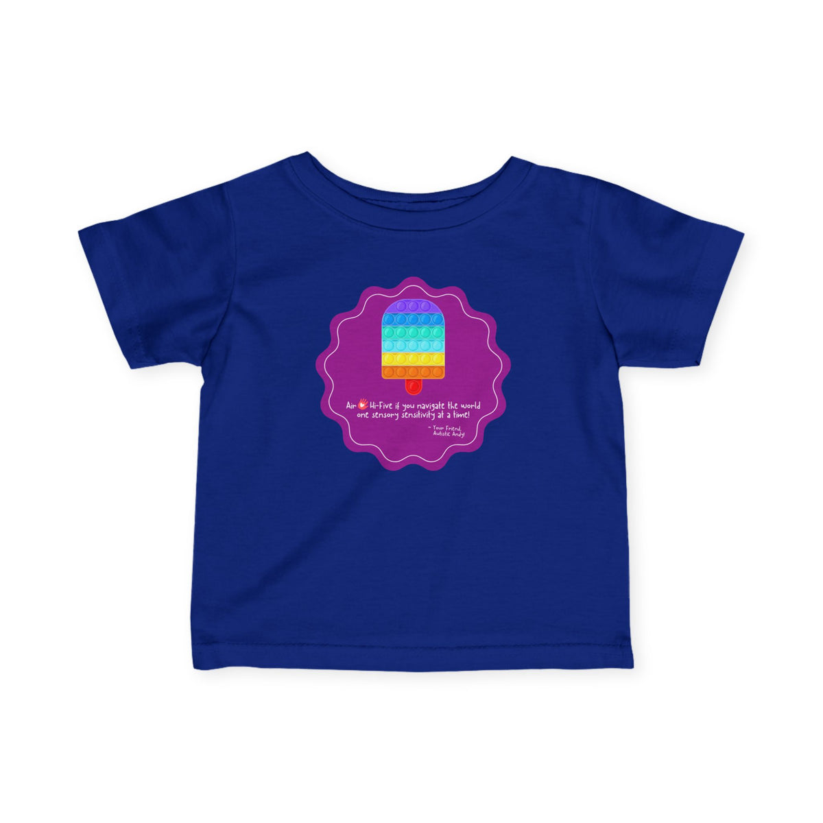 AUTISTIC ANDY 'COLOR-CODED ADVENTURES' INFANT FINE JERSEY TEE - LIMITED EDITION