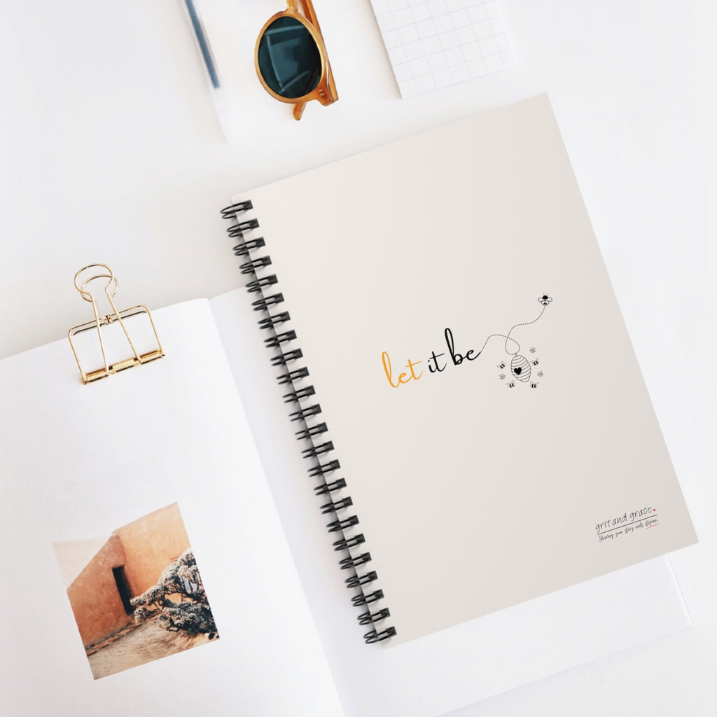 Bee Happy 'Let It Be' Inspirational Notebook