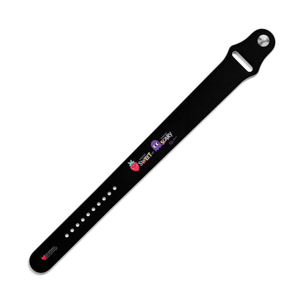 Bipolar Bonnie Series - "Sometimes Sweet But Sometimes Scary" Faux Leather Wristband