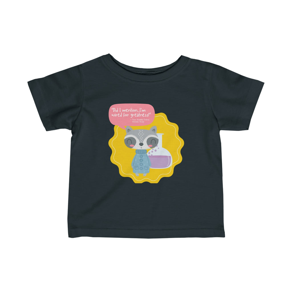 Autistic Andy's Limited Edition 'Color-Coded Journeys' Infant Fine Jersey Tee