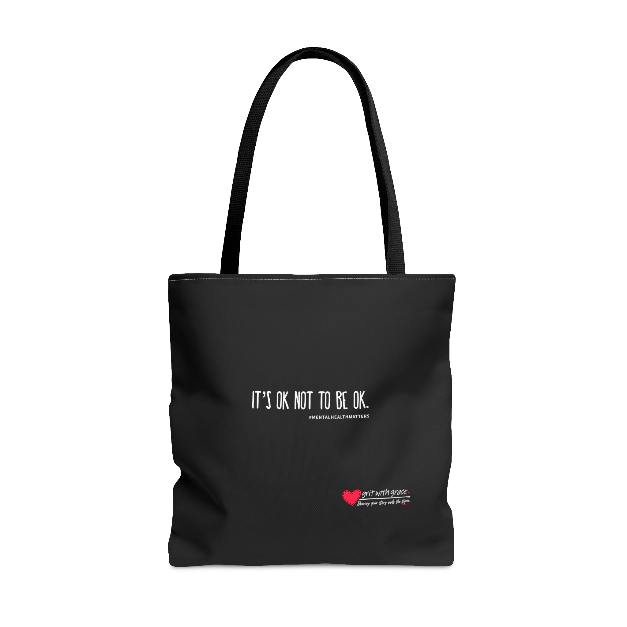 Grit with Grace 'It's ok not to be ok.' Tote Bag (AOP)