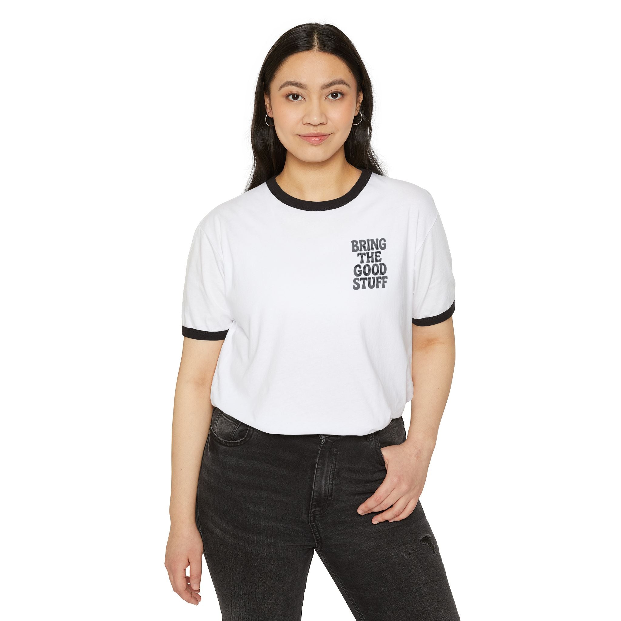Bring The Good Stuff Twirl Ringer Tee