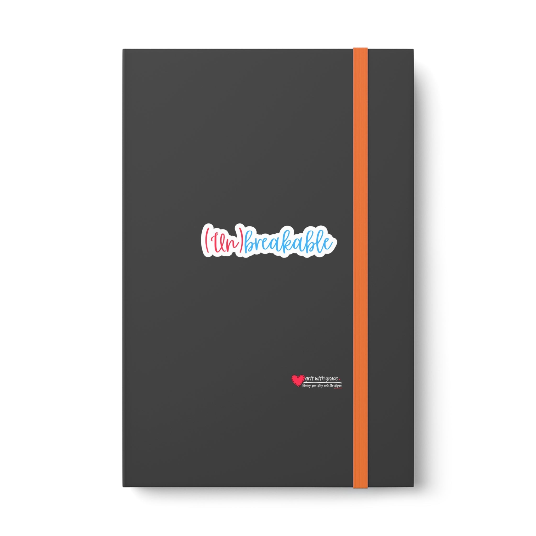 Mental Health Matters - "(un) breakable." Color Contrast Notebook - Ruled