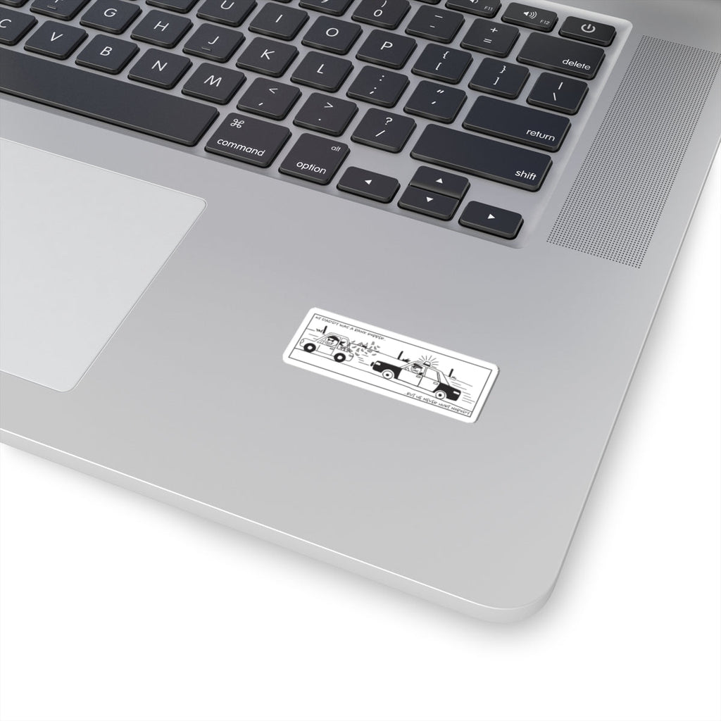 Bank Robber Sticker — Glossy Vinyl Kiss-Cut Sticker (Get What You Deserve)