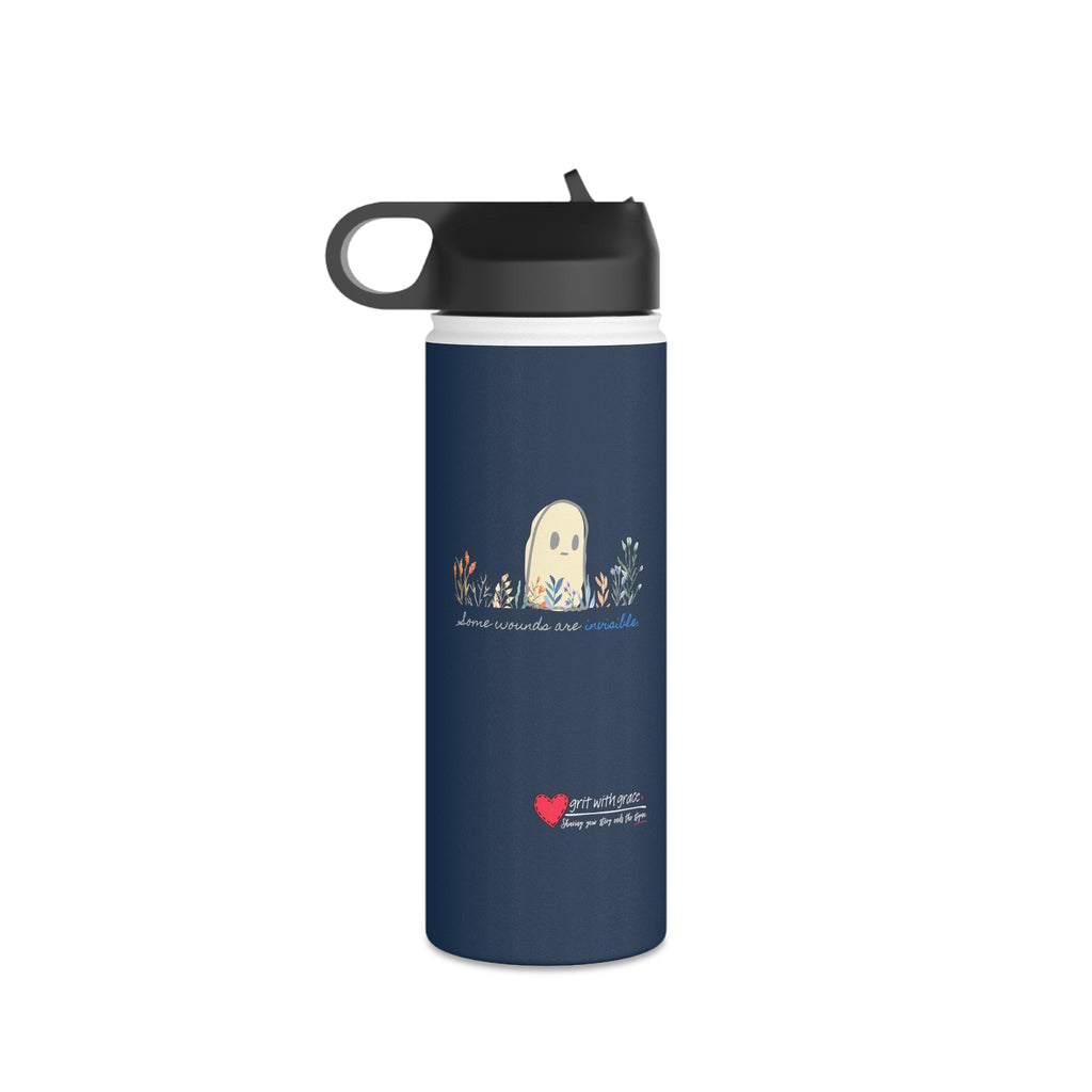 Invisible Ghost 'Invisible Wounds' Stainless Steel Water Bottle