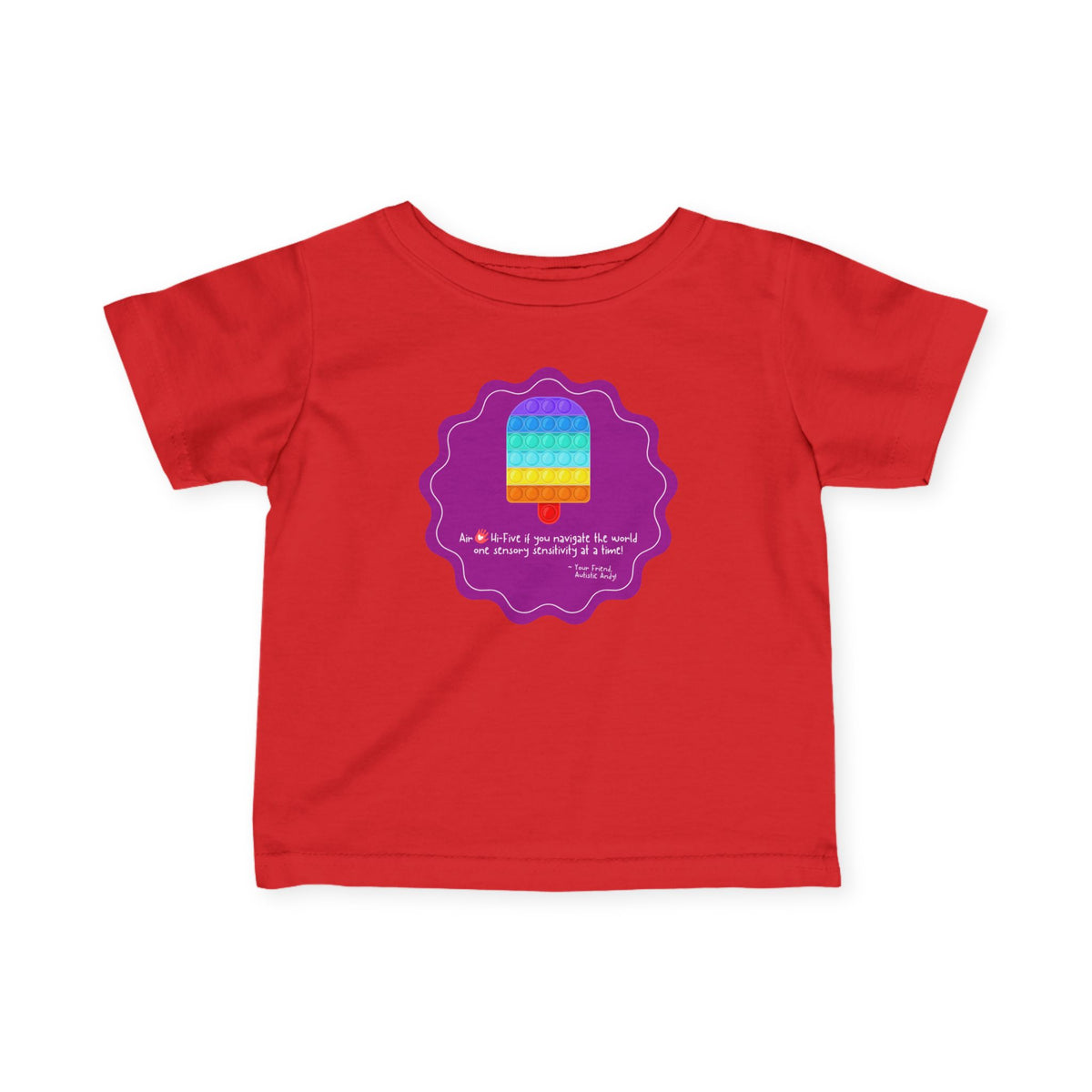 AUTISTIC ANDY 'COLOR-CODED ADVENTURES' INFANT FINE JERSEY TEE - LIMITED EDITION