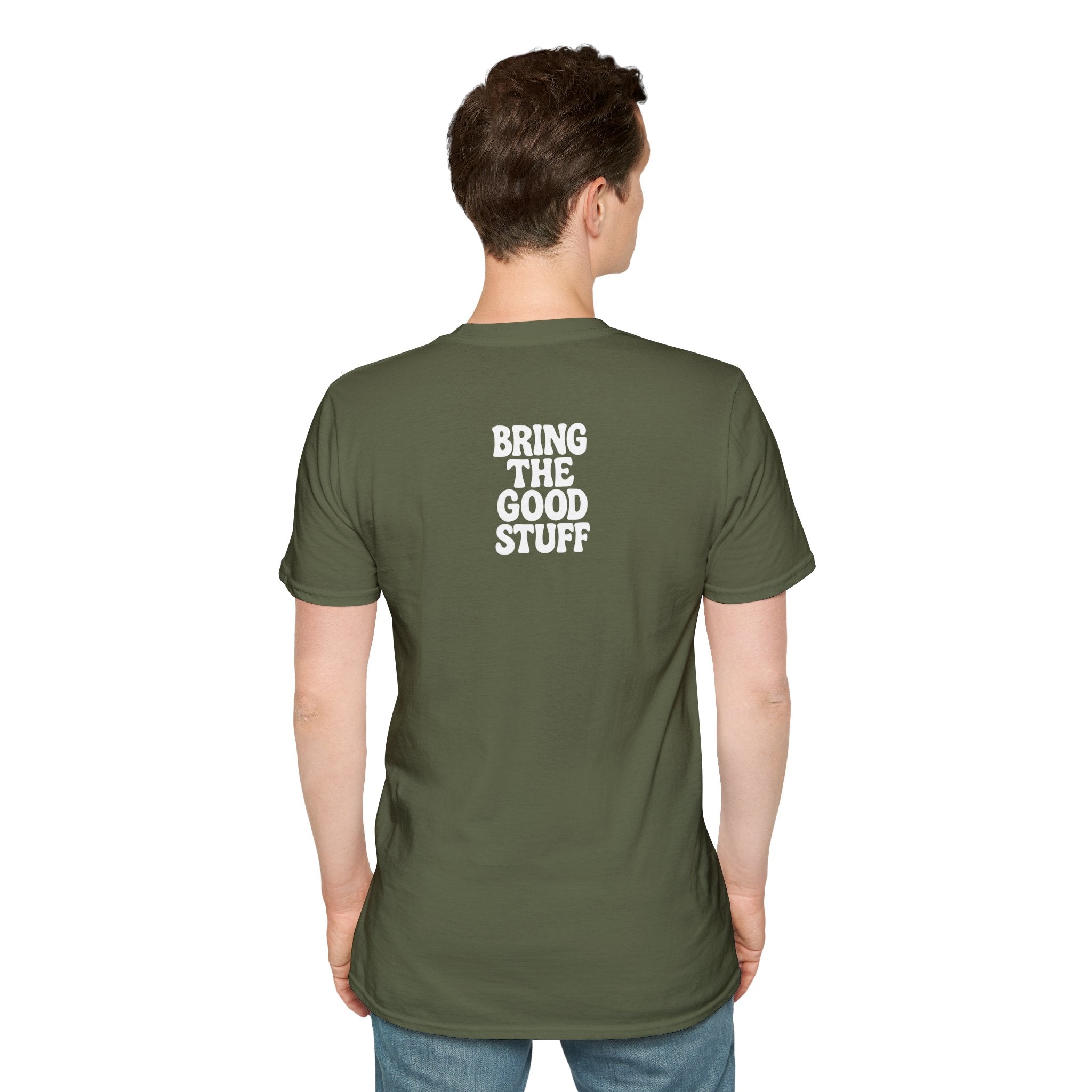 Bring The Good Stuff Liquors Tee – Artisan Alley & Market