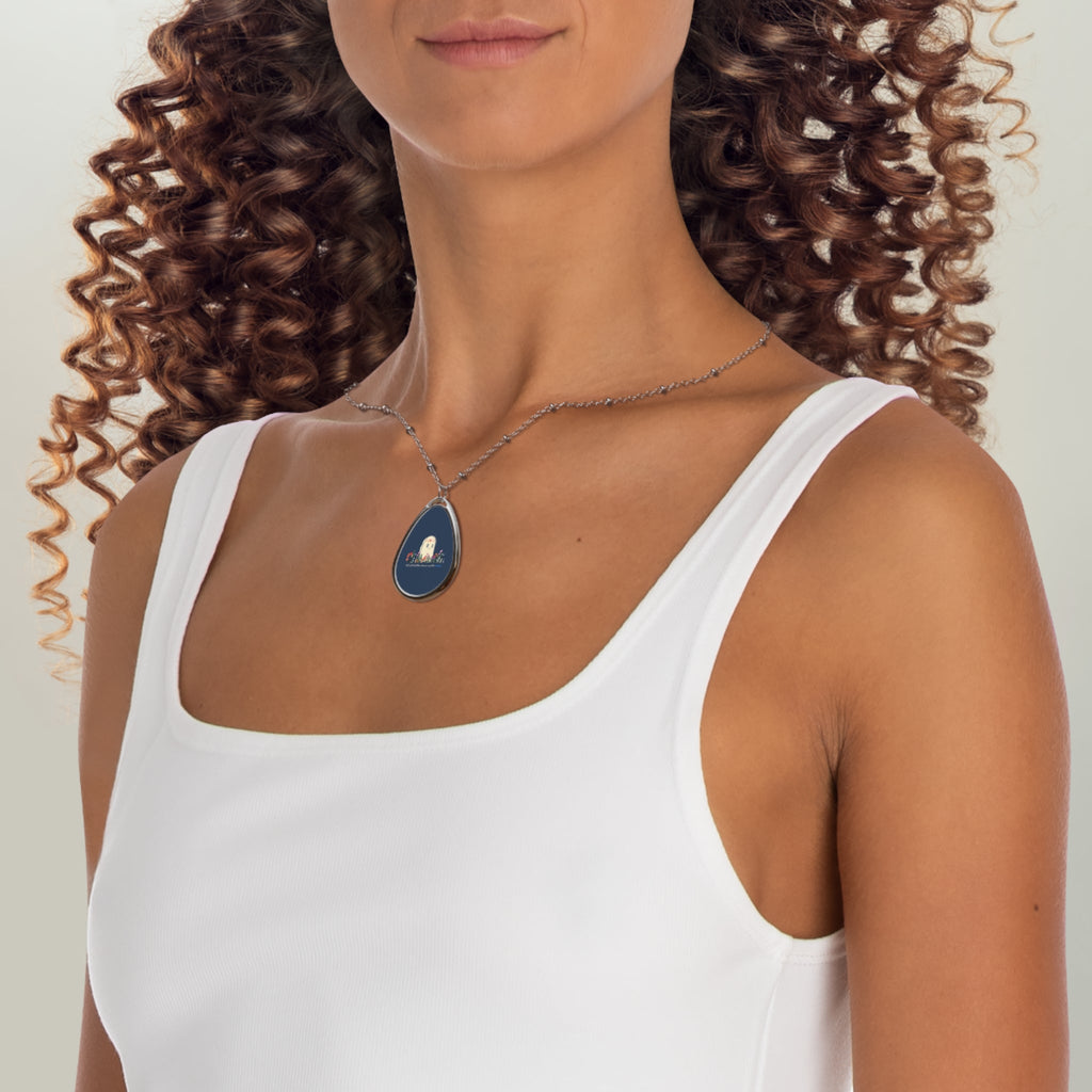 Invisible Ghost Series - "Not all battles leave visible scars." Oval Necklace