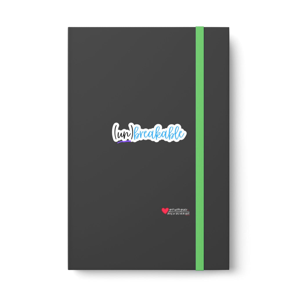 Mental Health Matters - "(un) breakable." Color Contrast Notebook - Ruled