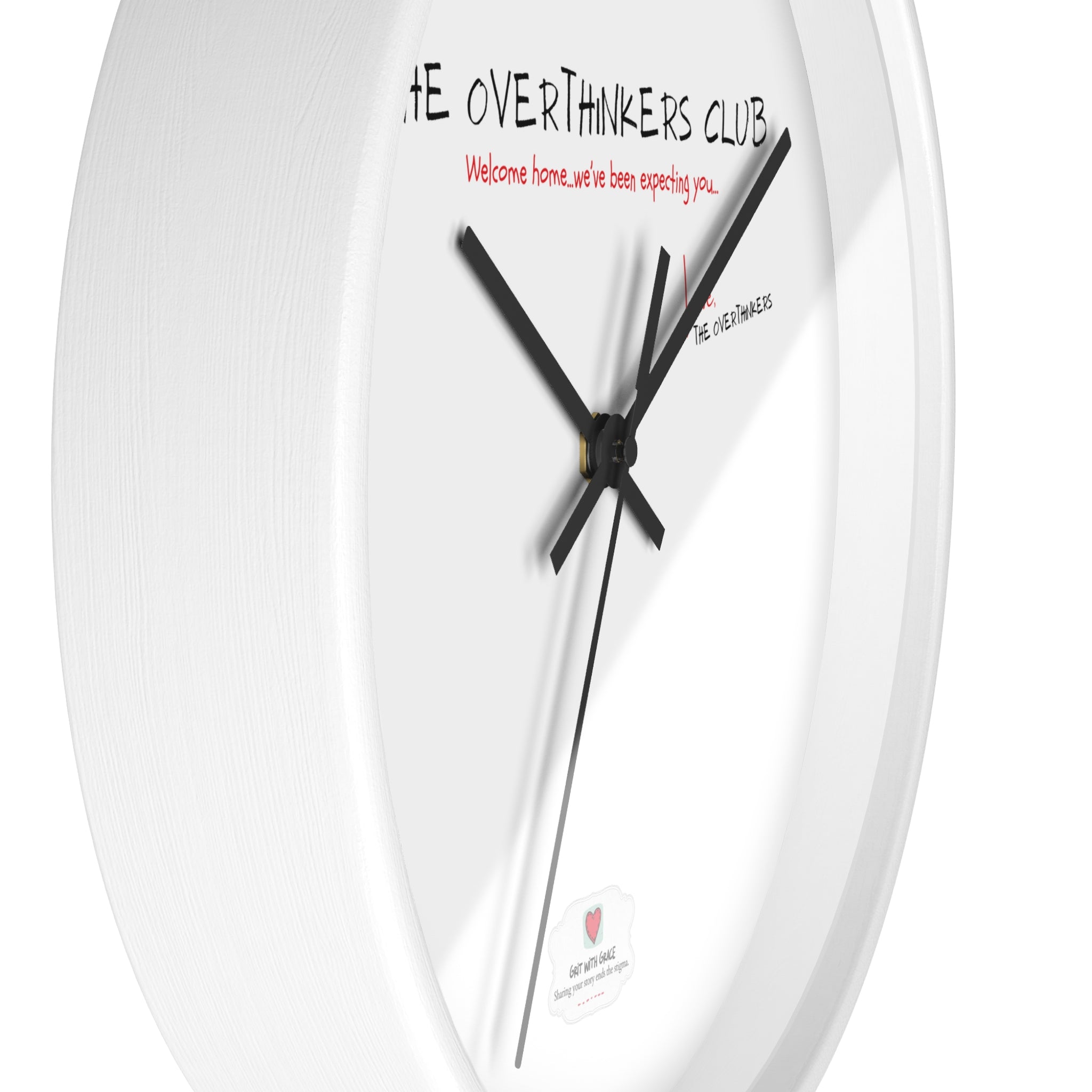 The Overthinkers Club Wall Clock