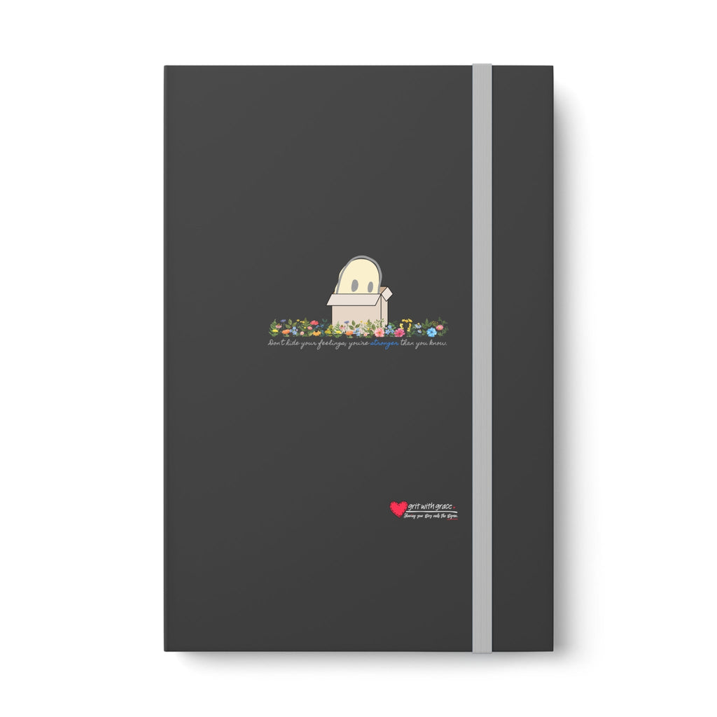 Invisible Ghost 'Strength in Feelings' Ruled Color Notebook
