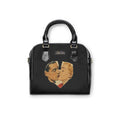 Vintage Romance Shoulder Handbag – Retro Kissing Couple Heart Design