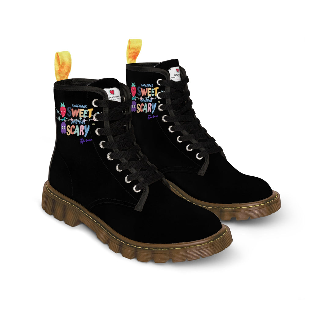 Bipolar Bonnie 'Sweet But Sometimes Scary' Combat Boots