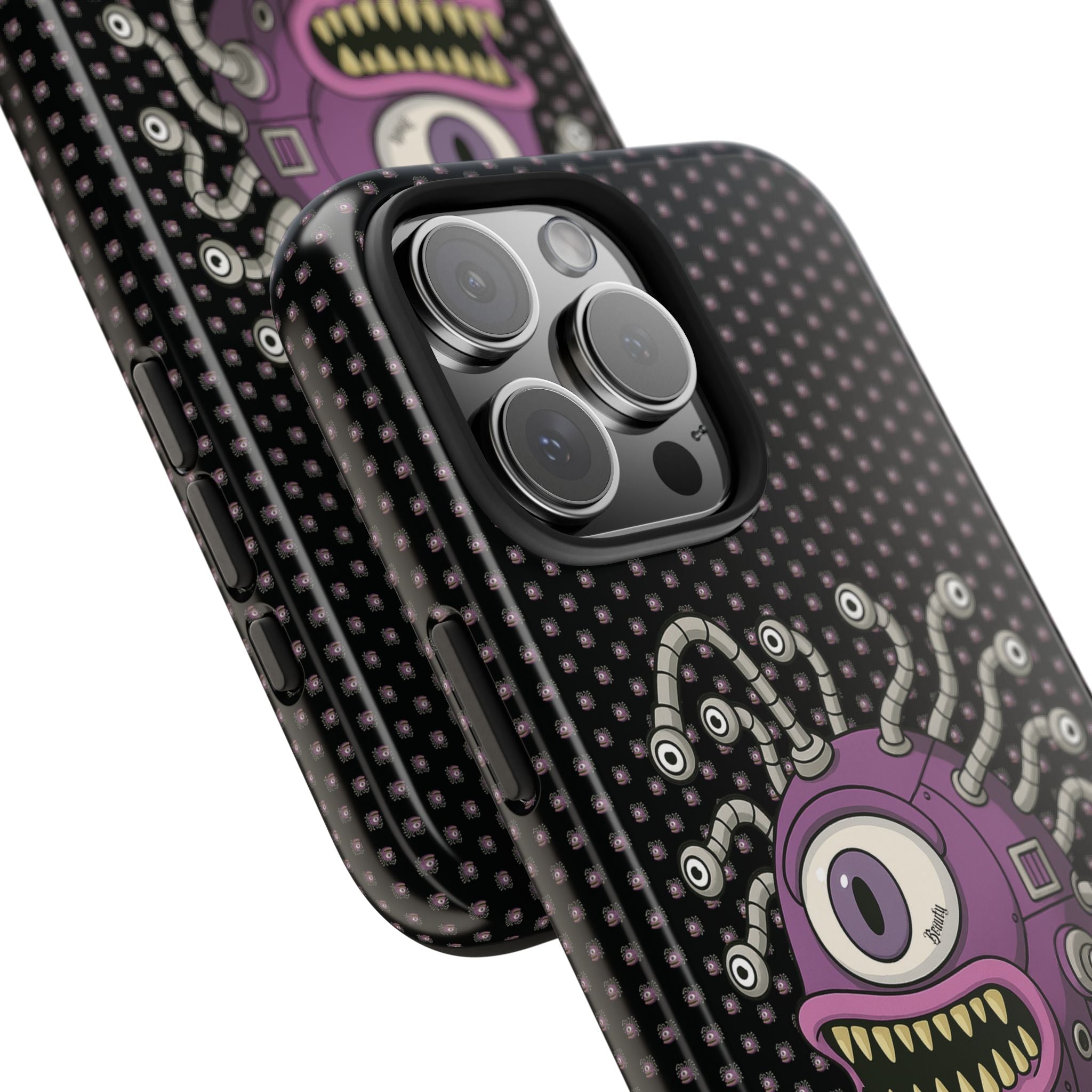 Tough Phone Case — Purple Monster Rugged Protective Cover